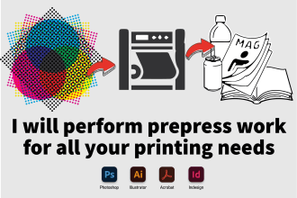 perform prepress work for all your printing needs