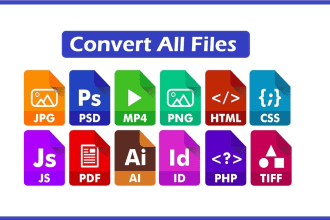 convert pdf, jpg, ppt, html, excel, doc, zip, rar, tiff, psd file format