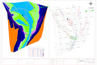 create topographic survey drawings, site grading plan and google earth to survey