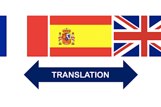 translate french to spanish or spanish to french and english