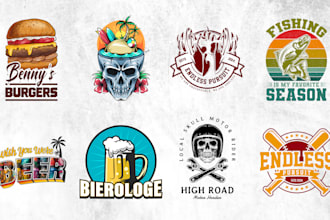 do custom graphic t shirt or sticker design