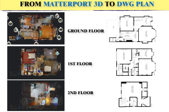 draw architectural floor plans, elevations, sections