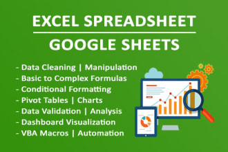 create custom excel and google sheets reports and dashboards