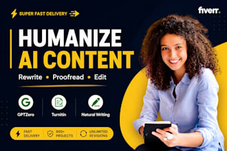 rewrite ai generated content and humanize
