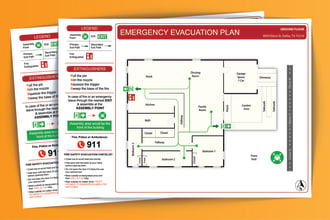 design a fire emergency evacuation plan for your building