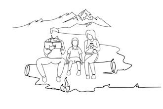 draw custom line art minimalist illustration or tattoo design