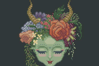 create pixel art of your choice