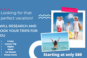 be your trustworthy friendly reliable travel agent
