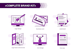 create modern icon design, custom icons and vector icon set