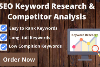 do SEO keyword research and competitor analysis