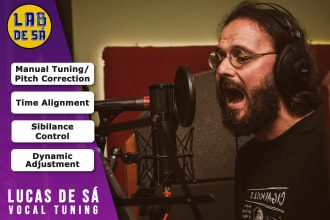 manually edit, tune, time align and clean up your vocal