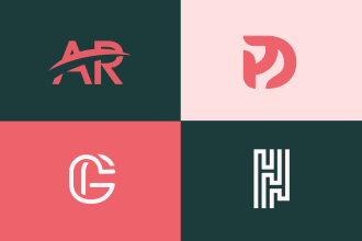 make custom elegant luxury , typography and monogram logo