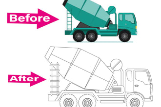 do vector tracing or redraw any image or logo