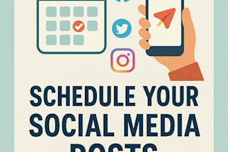 professionally schedule posts on facebook and instagram