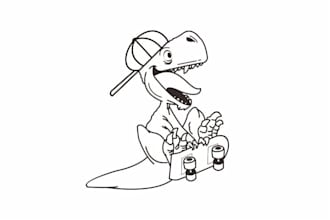 trace your photo into line art or coloring book