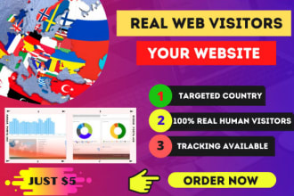 send amazing USA web visitors, organic web traffic for low bounce