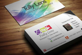 create you a double sided creative and attractive business cards