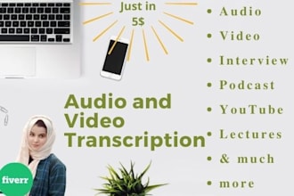 provide error free quality audio and video transcription