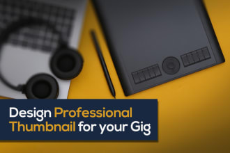 design fiverr gig thumbnail or gig image