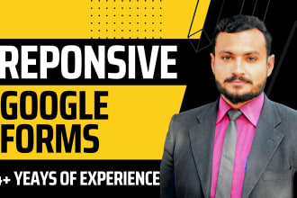 create google forms for quiz,registration and survey