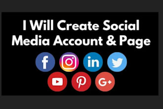 create and manage facebook business page and other social media profiles