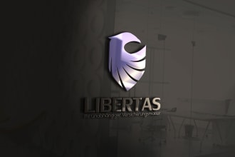 design a modern business logo with copyrights