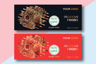 design creative and attractive website header, web banner, slider or banner