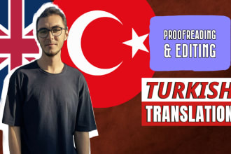 proofread and edit turkish texts