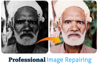 restore, repair, fix damaged photo, image restore