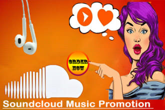 do professional soundcloud promotion for music track