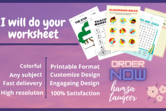 design workbooks, worksheets, checklists, tracers for you