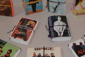 send you two journals made from cassette singles