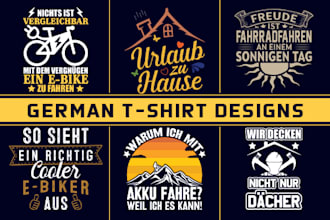 design german tshirt design for merch by amazon spreadshirt pod