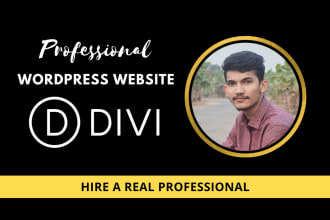 create and design modern wordpress website with divi theme