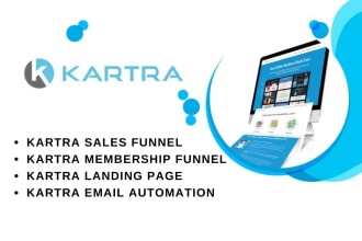 create modern kartra sales funnel, kartra website or kartra landing page