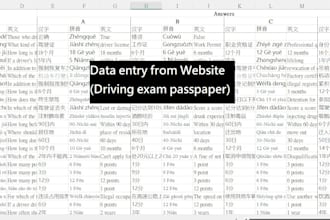 do data entry in english and japanese and chinese