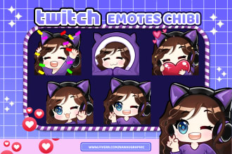 create custom twitch emotes chibi