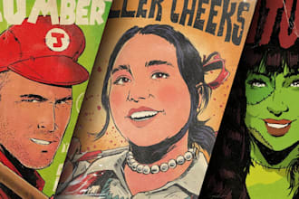 draw pop art portrait in comic style