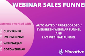 setup webinar funnel using clickfunnels, everwebinar, webinarjam