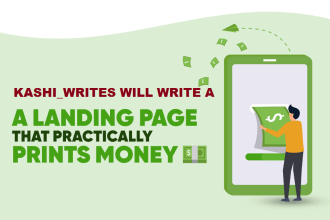 write persuasive landing page copy or website content