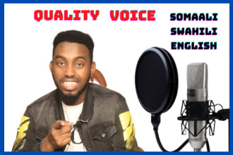 provide a voice over for your project from english to somali