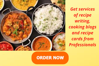 pen down recipes of your kitchen and recipe cards