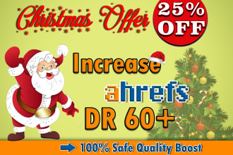 increase your domain rating, ahrefs DR 60 plus