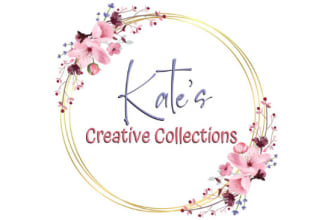 create amazing feminine watercolor floral logo for websites