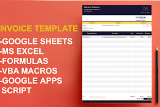 create invoice design template in ms excel and google sheets