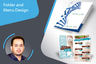 design remarkable  presentation folder and restaurant menu