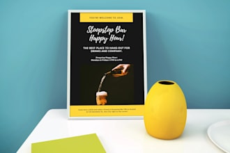 do professional newsletter, banner, and poster designs