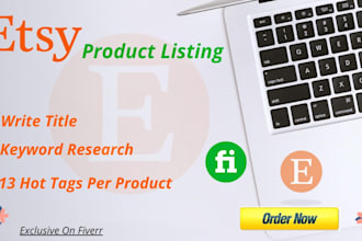 rank etsy listing with etsy seo title and tags