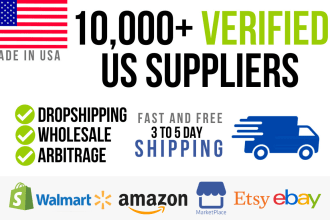 give 10,000 american wholesale, dropshipping suppliers and distributors