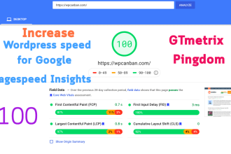 increase wordpress speed for google pagespeed insights, gtmetrix, pingdom